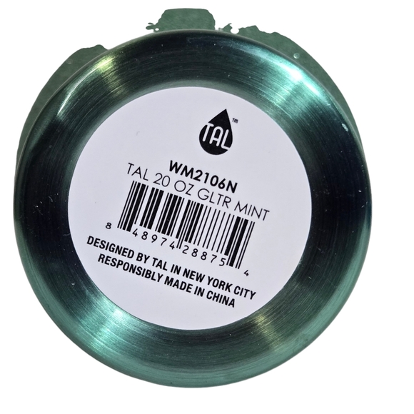 NEW Tal hydration Glitter Mint Green 20oz Double Wall Insulated Beverage Bottle - Picture 7 of 8